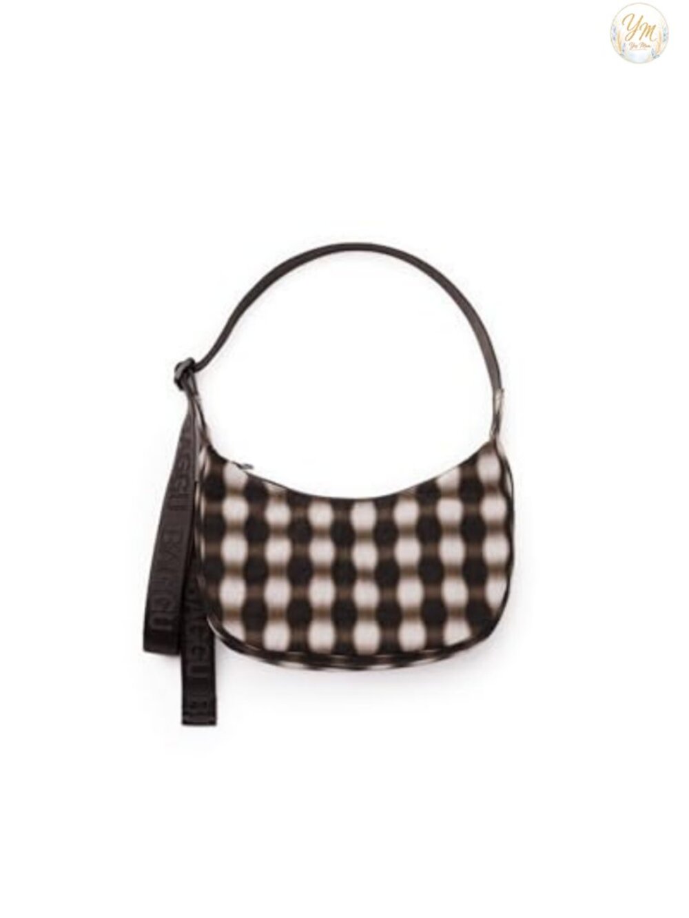 Small Nylon Crescent Bag Recycled Heavyweight Nylon Shoulder Bag